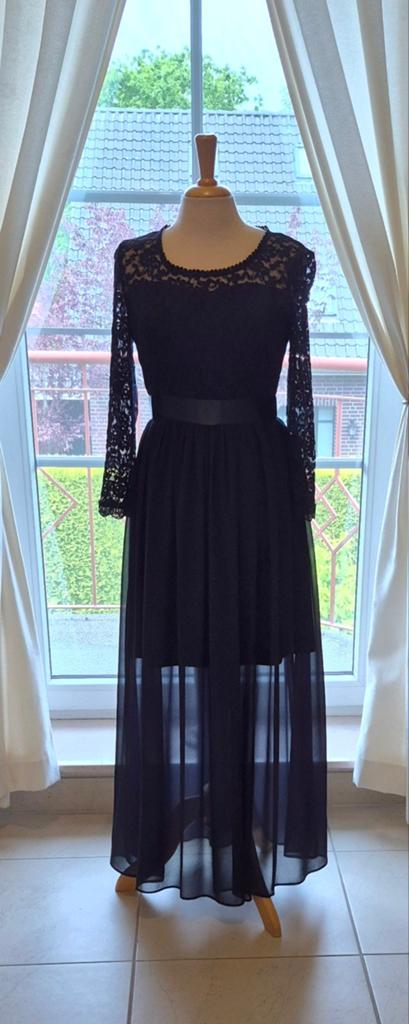 Gala jurk, donker blauw, maat 34-36 van APART GLAMOUR., Galajurk, Blauw, Nieuw, Ophalen of Verzenden