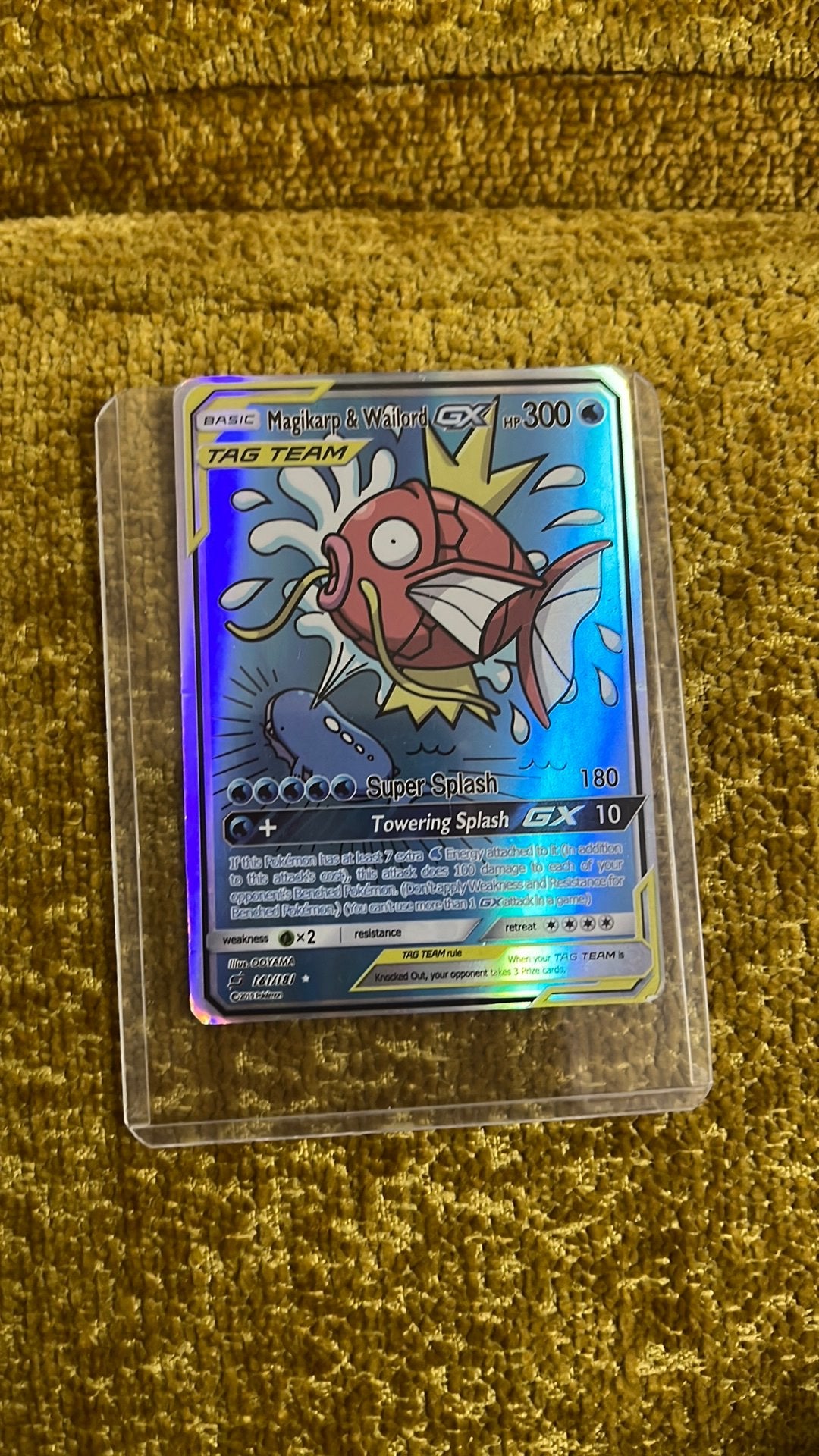 Magikarp & Wailord GX 161/181 Team Up Pokémon, Hobby en Vrije tijd, Verzamelkaartspellen | Pokémon, Ophalen, Zo goed als nieuw