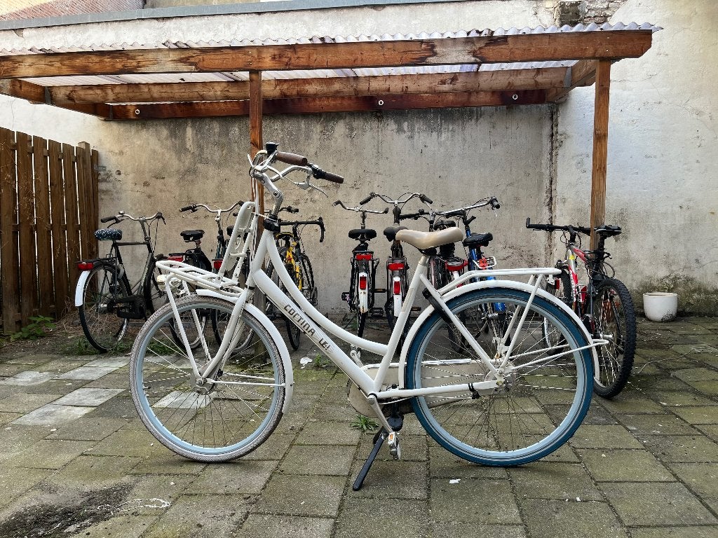 Cortina city bike, Gebruikt, Versnellingen, 56 cm of meer, Trommelrem