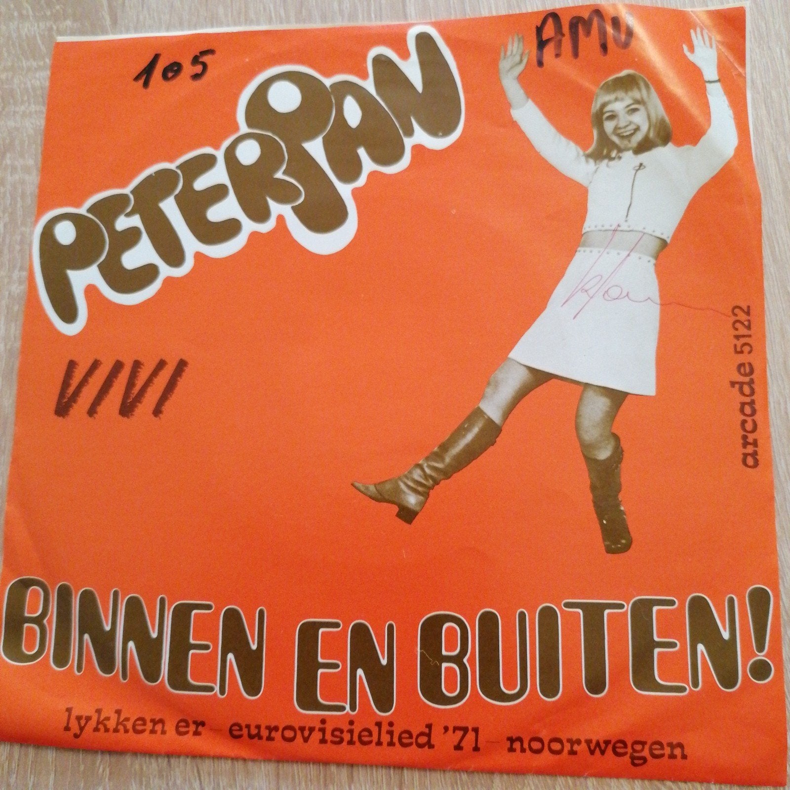 vivi/binnen en buiten (zeldzaam piraten topper), Cd's en Dvd's, Vinyl | Nederlandstalig, Ophalen of Verzenden, Gebruikt, Overige formaten