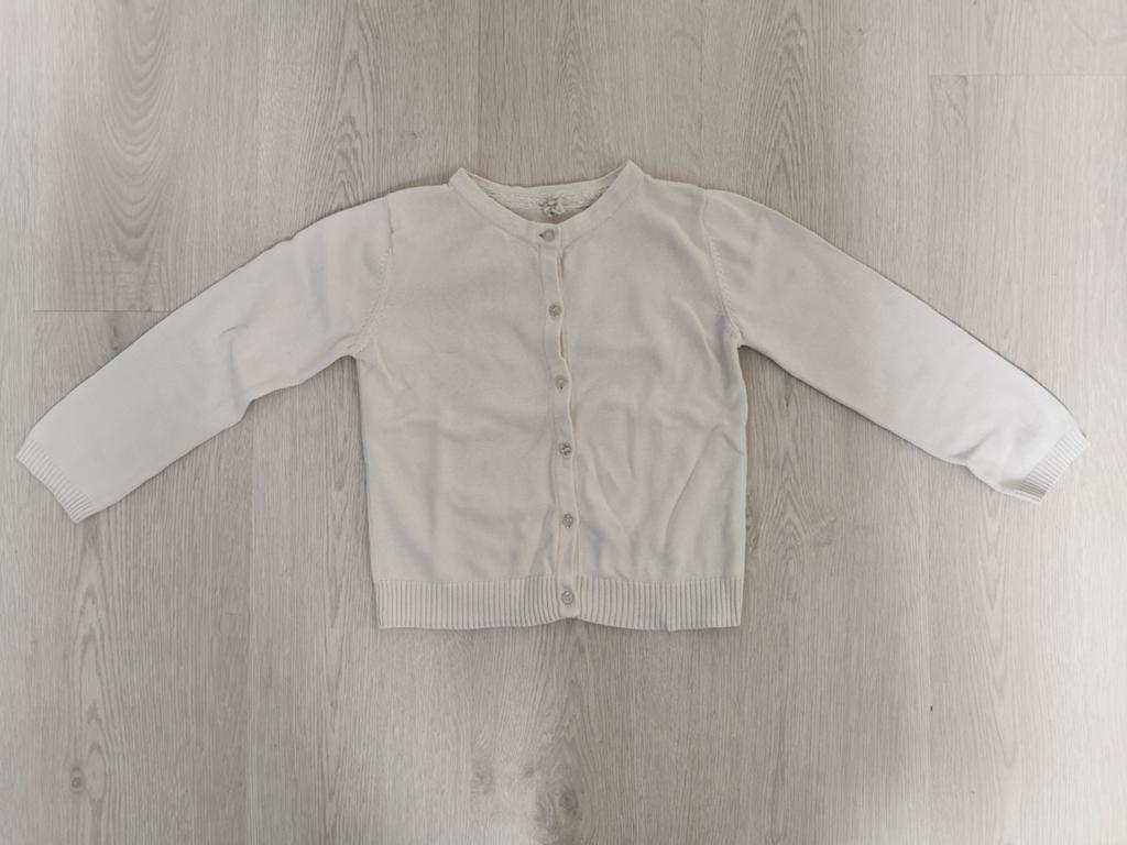 Young Dimension vest wit met zilveren glitter knoopjes, Verzenden, Gebruikt, Meisje, Trui of Vest