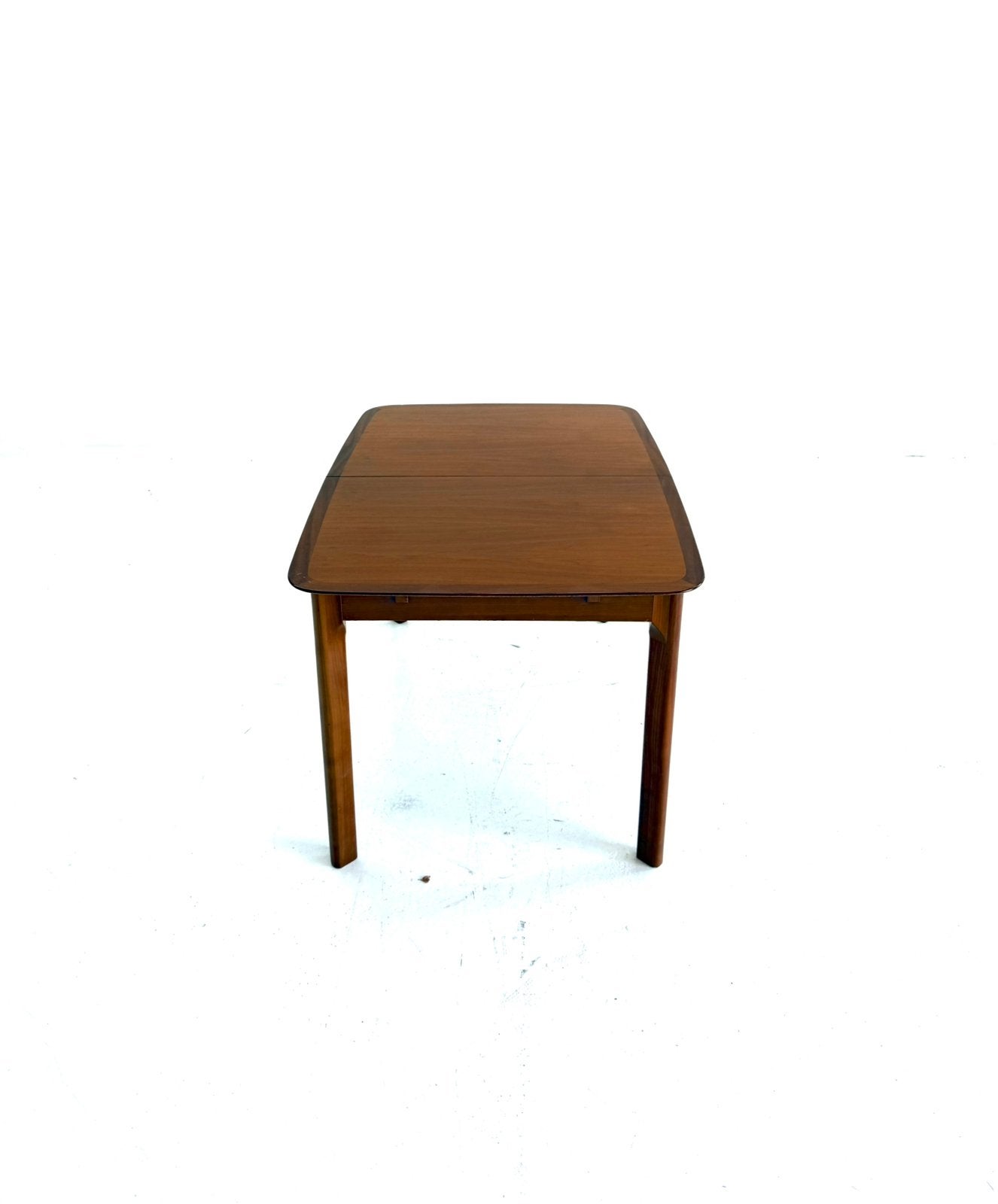 Vintage XL verlengbare eettafel, Lübke ‘60, Huis en Inrichting, Overige houtsoorten, Vintage retro buisframe design rotan webbing papercord deens