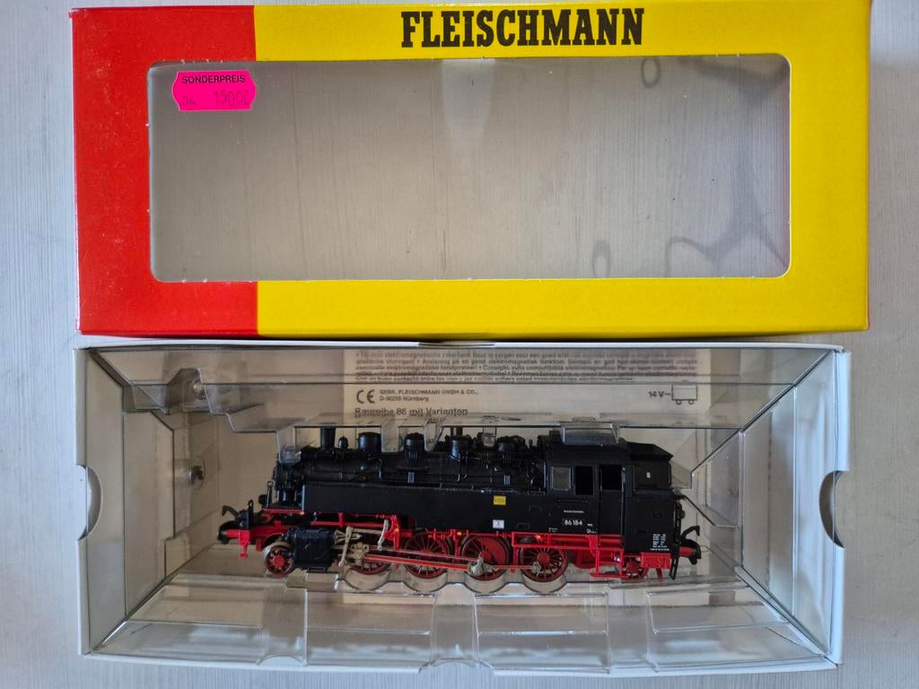 Nette Fleischmann H0 BR86 stoomloc 4087 K