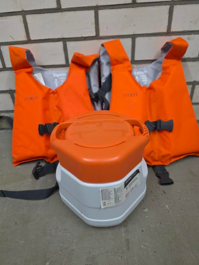 Itiwit zwemvesten kind met waterdichte ton, Watersport en Boten, Gebruikt, Ophalen of Verzenden, Reddingsvest of Zwemvest, Itiwit