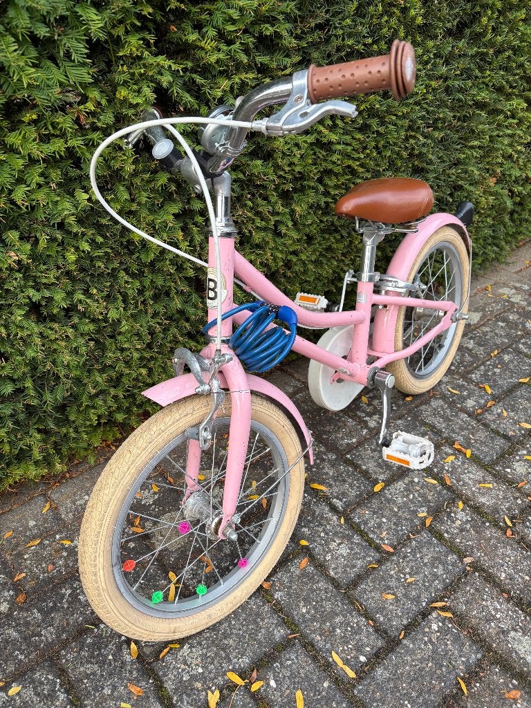 Roze Bobbin London 16 inch Meisjesfiets (Retro / Vintage), Fietsen en Brommers, Ophalen, Gebruikt, Velgrem, Bobbin