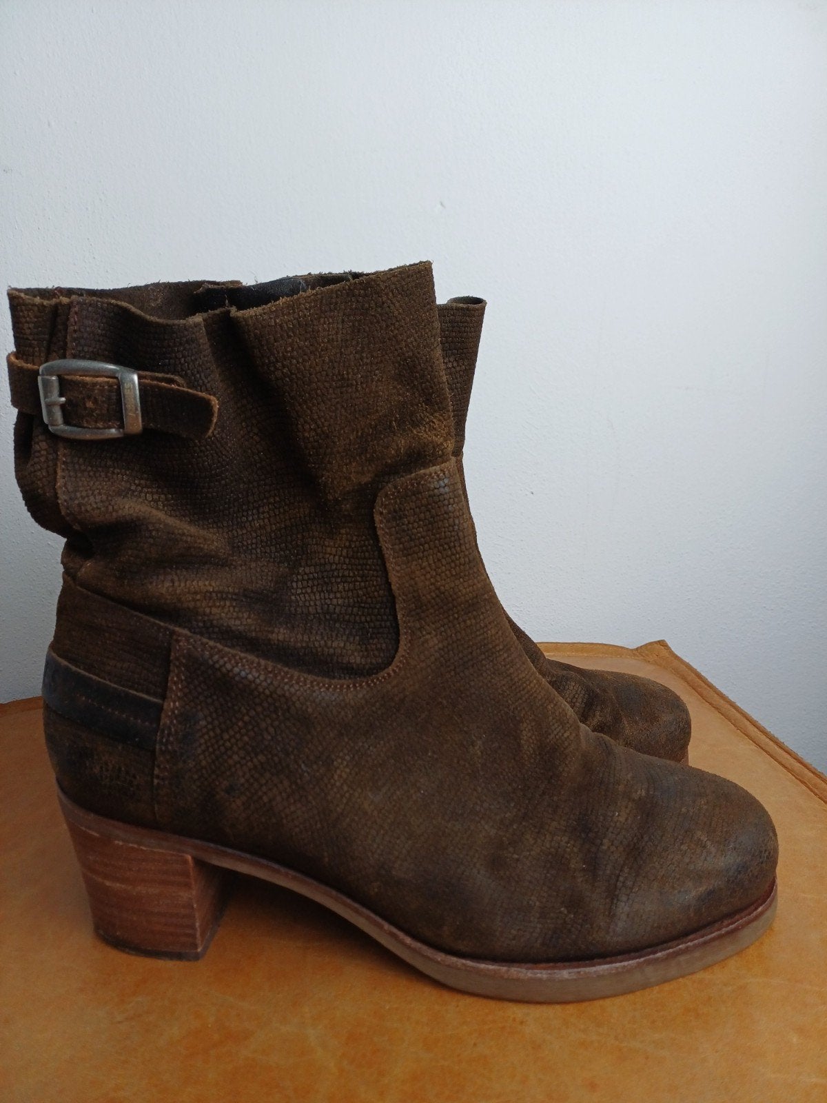 Typisch Shabbies enkellaars bruin 41, Kleding | Dames, Ophalen of Verzenden, Zo goed als nieuw, Bruin