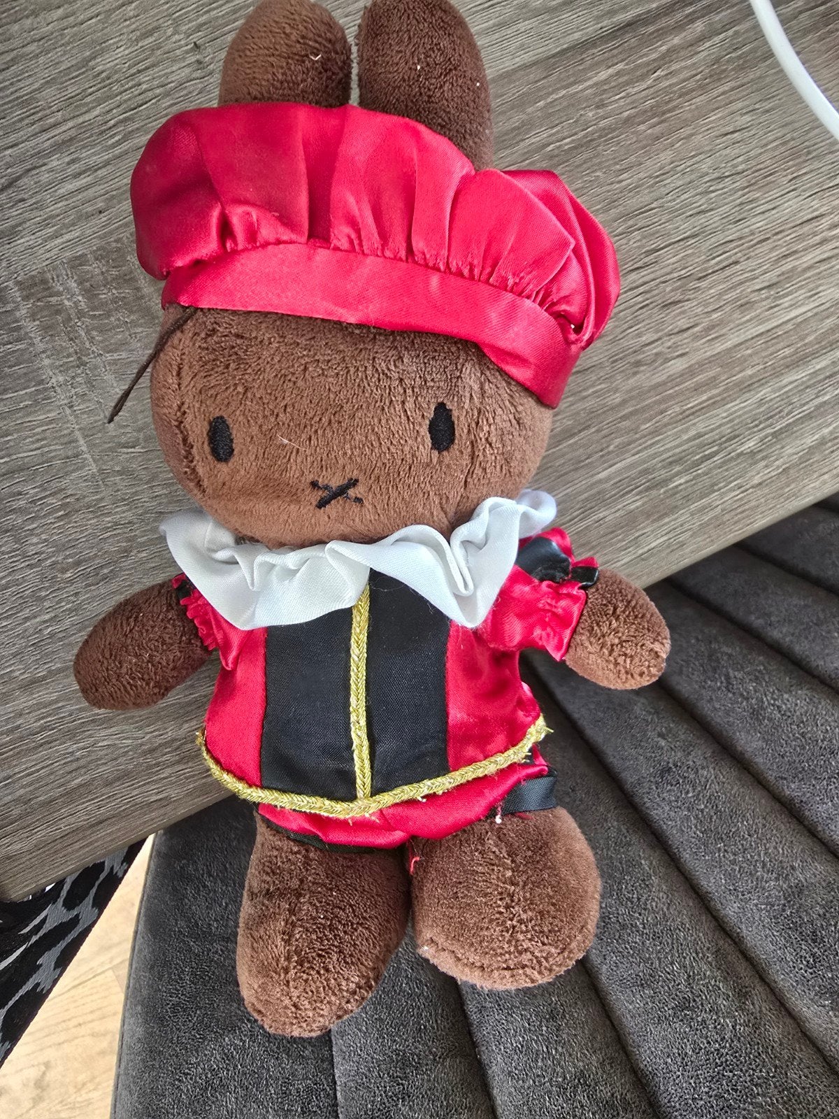nina ( nijntje )  Zwarte Piet knuffel, Gebruikt, Konijn, Nijntje, Ophalen of Verzenden