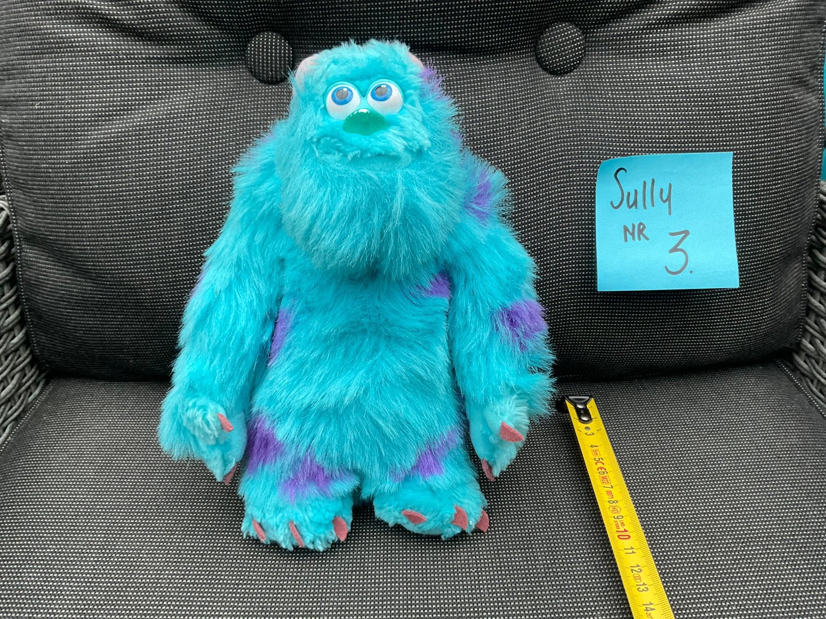 Zgan gebruikte, niet kapot, Sully knuffel Monsters& Co, Verzamelen, Disney, Ophalen, Winnie de Poeh of vrienden, Zo goed als nieuw
