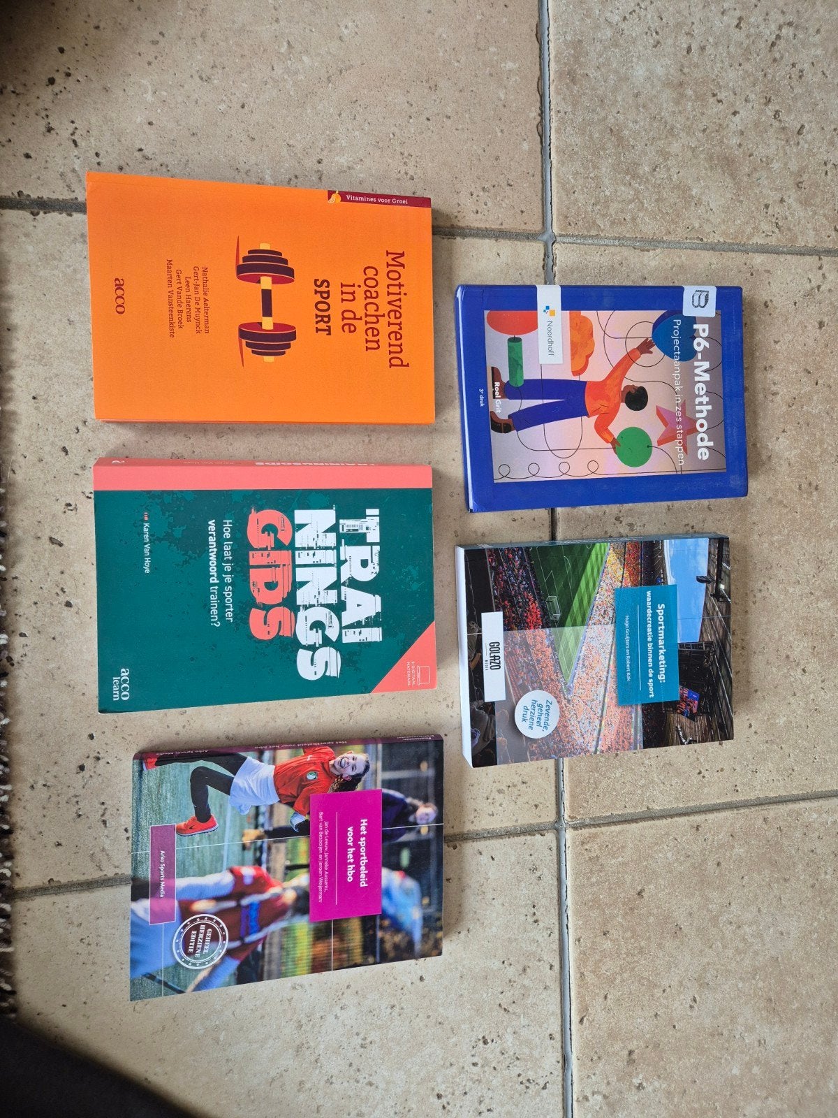 Schoolboeken leerjaar 1 hbo sportkunde, Ophalen, Zo goed als nieuw