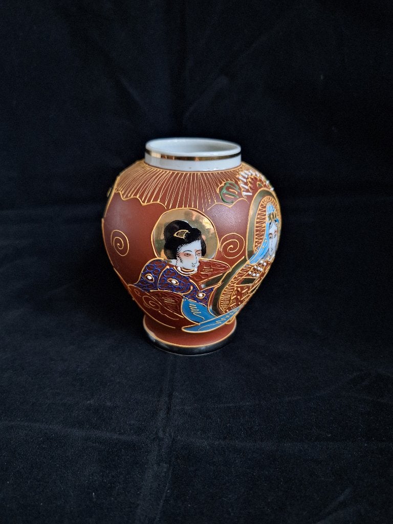 Vintage Japanse Satsuma Vaas, Ophalen
