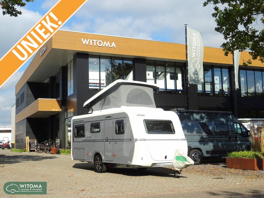 Eriba Feeling 425 50 jaar Witoma voordeel!, Caravans en Kamperen, Caravans, Standaardzit, Bedrijf, 4 tot 5 meter, Eriba