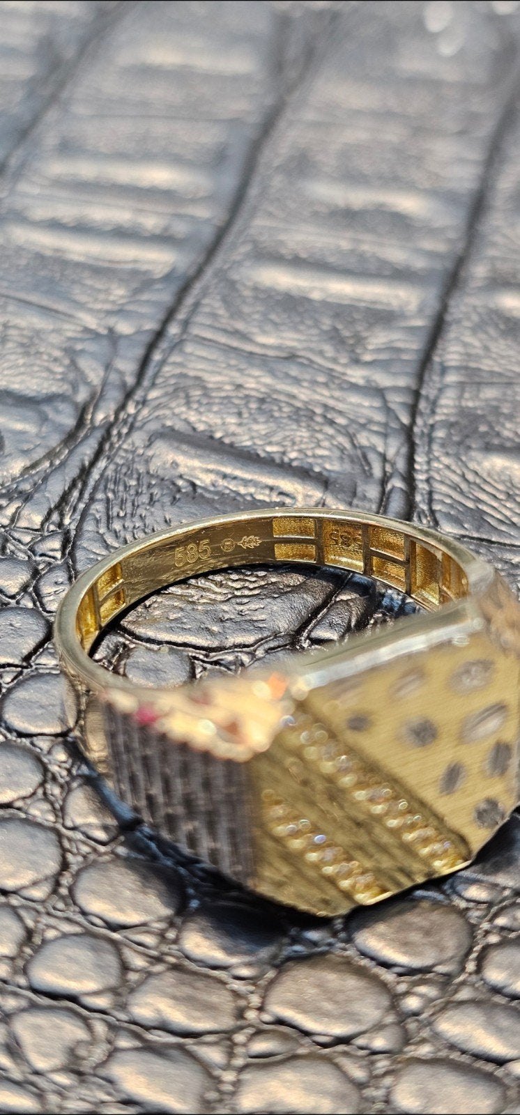 14k gouden ring bi-color, Nieuw, Ophalen of Verzenden, Dame, Goud