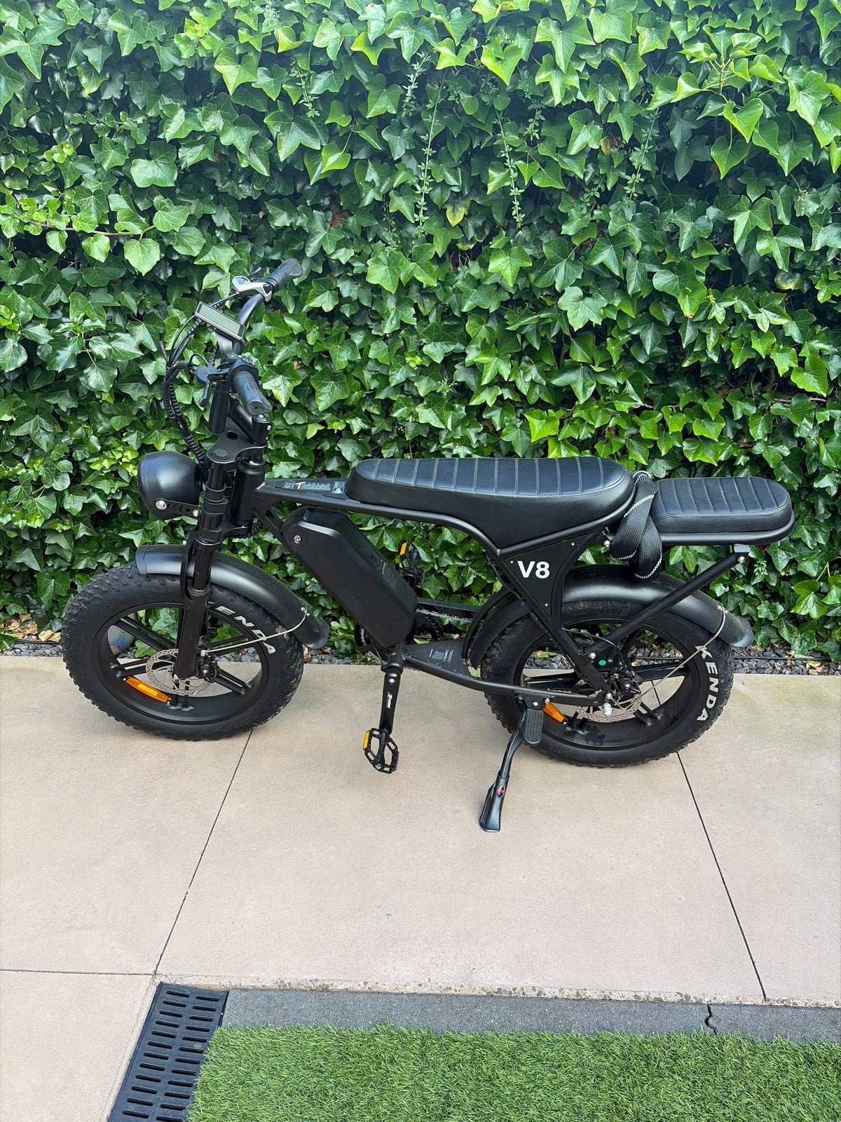 Stoere V8 E-bike Fatbike - Nieuwstaat (240km op de teller), Zo goed als nieuw, Minder dan 47 cm, 30 tot 50 km per accu, Ophalen