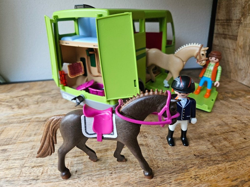 PLAYMOBIL  Paardenvrachtwagen, Ophalen of Verzenden, Gebruikt