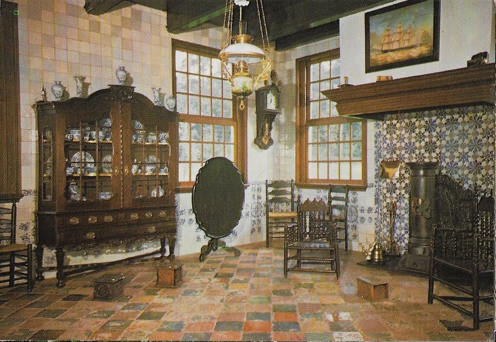 Midlum Friesland Pronkkamer ongelopen ansichtkaart (a235, Ophalen of Verzenden, 1980 tot heden, Gelopen, Friesland