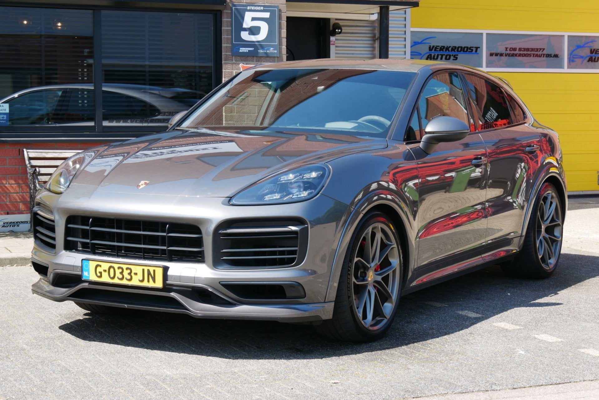 Porsche Cayenne Coupé 3.0 E-Hybrid lightweight sport. sport, Auto's, Gebruikt, 2995 cc, Leder en Stof, 340 pk