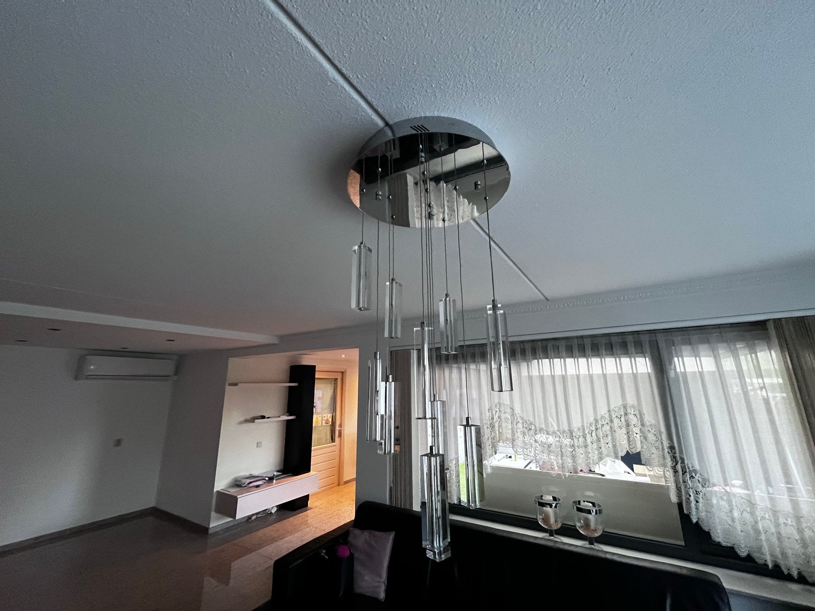 Moderne dimbare hanglamp met 12 lichtpunten