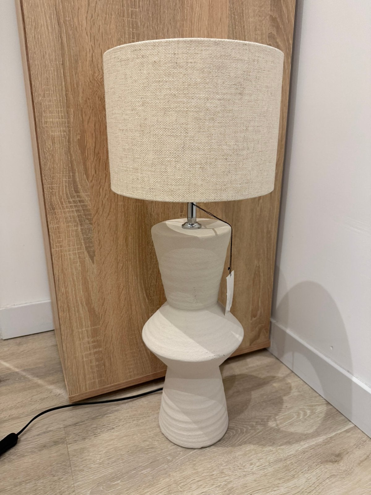 Nieuwe Japandi tafellamp, Beige, Ophalen, Zo goed als nieuw