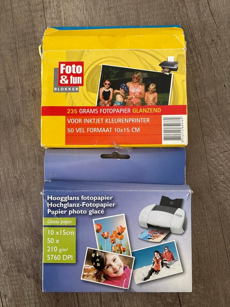 Fotopapier glanzend 10x15cm, Ophalen, Zo goed als nieuw