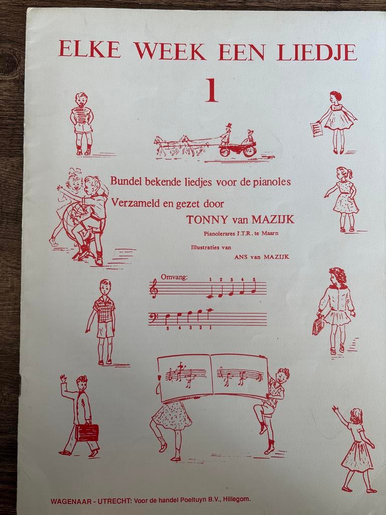 Elke Week Een Liedje 1 - Bladmuziek, Gebruikt, Les of Cursus, Ophalen of Verzenden, Piano