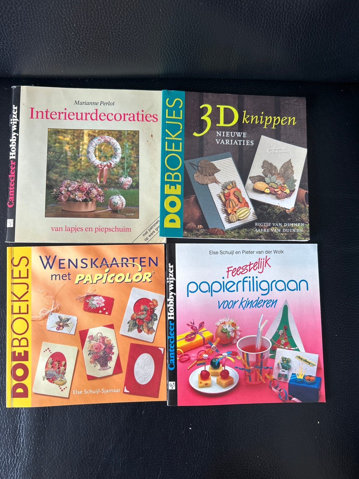 4x Hobbyboeken: Interieurdecoraties, 3D knippen, Wenskaarten, Ophalen of Verzenden, Gelezen, Overige onderwerpen, Geschikt voor kinderen