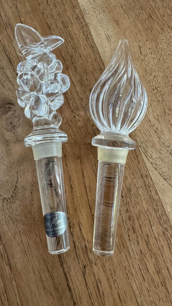 wijfles stopper glas merk Lisa Mari, Ophalen of Verzenden, Zo goed als nieuw