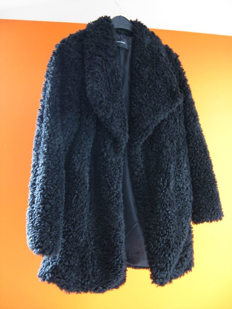 zwarte fluffy teddy jas Vero Moda, Kleding | Dames, Maat 38/40 (M), Verzenden, Vero Moda, Zwart