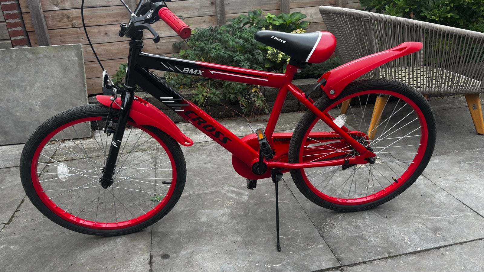 Kinderfiets 22 inch - Zeer goede staat, weinig gebruikt, Ophalen, Terugtraprem, Staal, 20 tot 24 inch