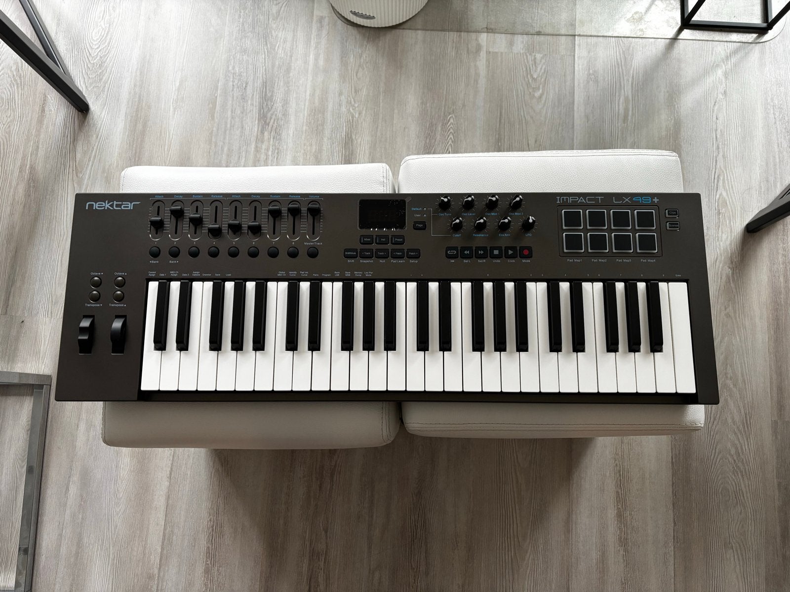 ZGAN Nektar Impact LX49+ MIDI Keyboard, Zo goed als nieuw, Met midi-aansluiting, Ophalen, 49 toetsen