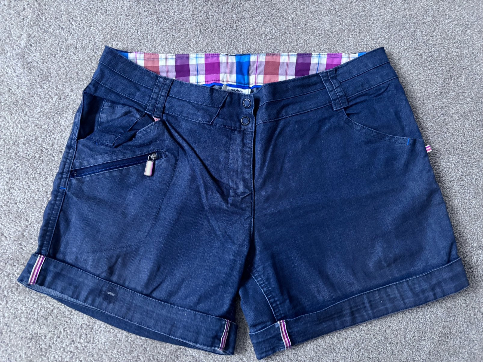 Kirte broek, Decathlon Quechua, maat EU 40, Kleding | Dames, Maat 38/40 (M), Kort, Blauw, Ophalen of Verzenden