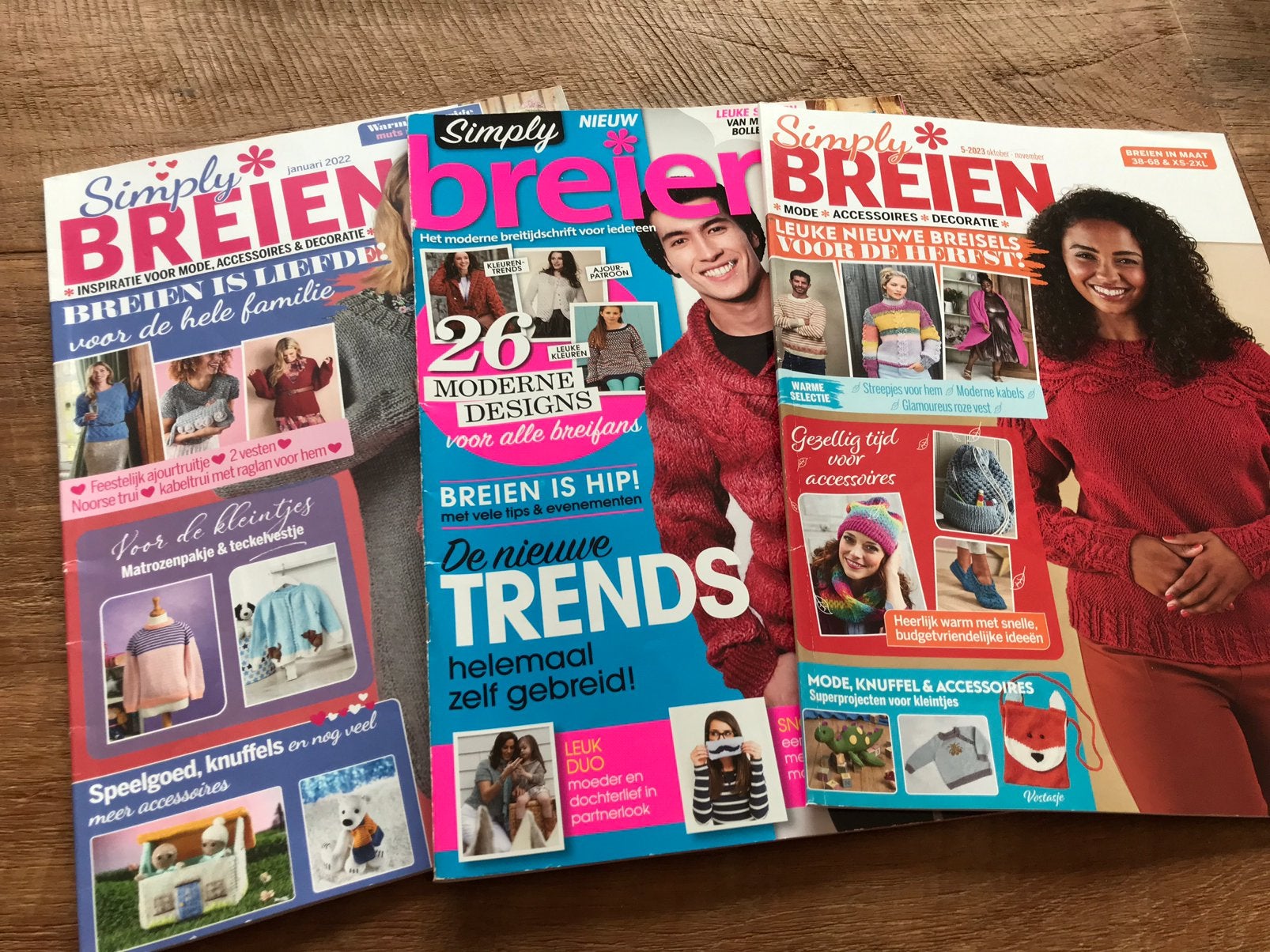 Simply breien 3x, Hobby en Vrije tijd, Ophalen of Verzenden, Zo goed als nieuw, Breien, Patroon of Boek