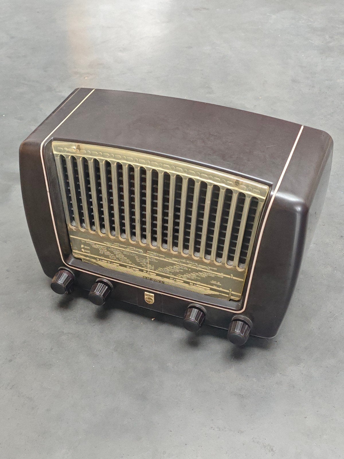 Antieke Philips buizenradio - Vintage radio, Antiek en Kunst, Ophalen of Verzenden