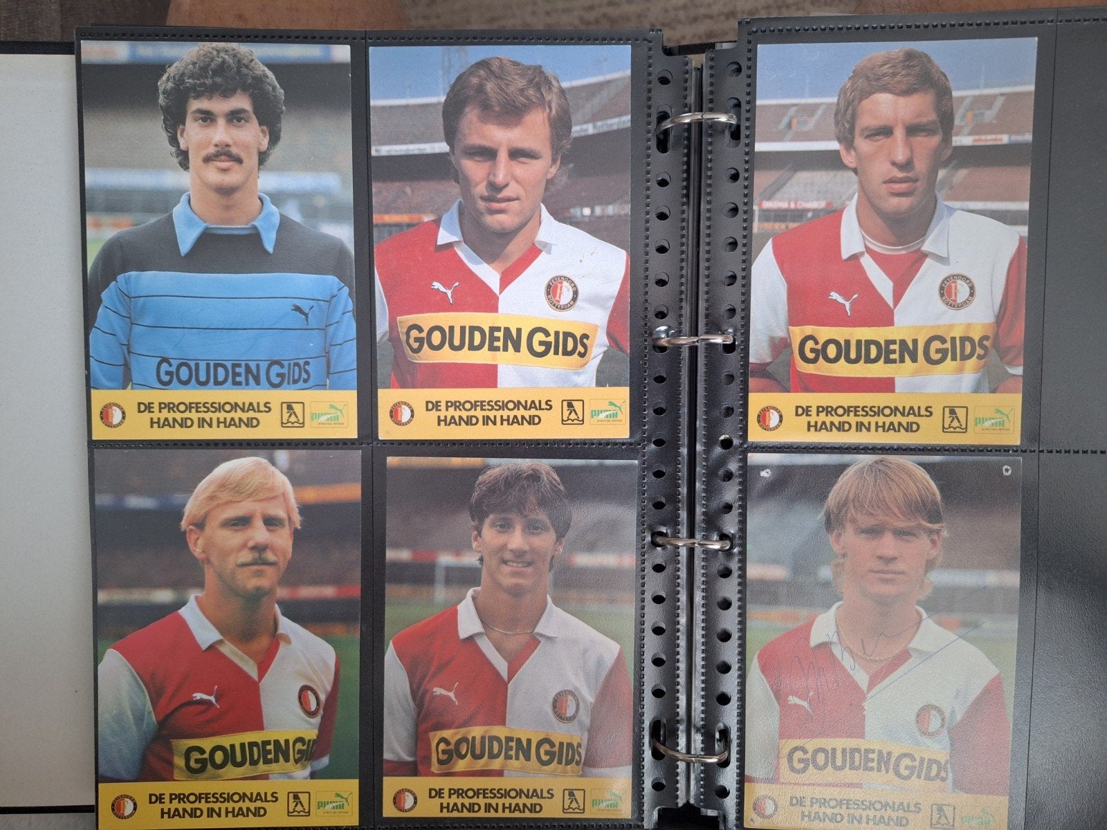 6x Spl.krt Feyenoord Gouden Gids, Verzenden, Zo goed als nieuw, Feyenoord
