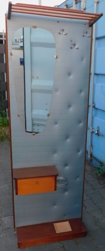 Vintage / Retro Kapstok met spiegel, z.g.n een garderobewand, Ophalen
