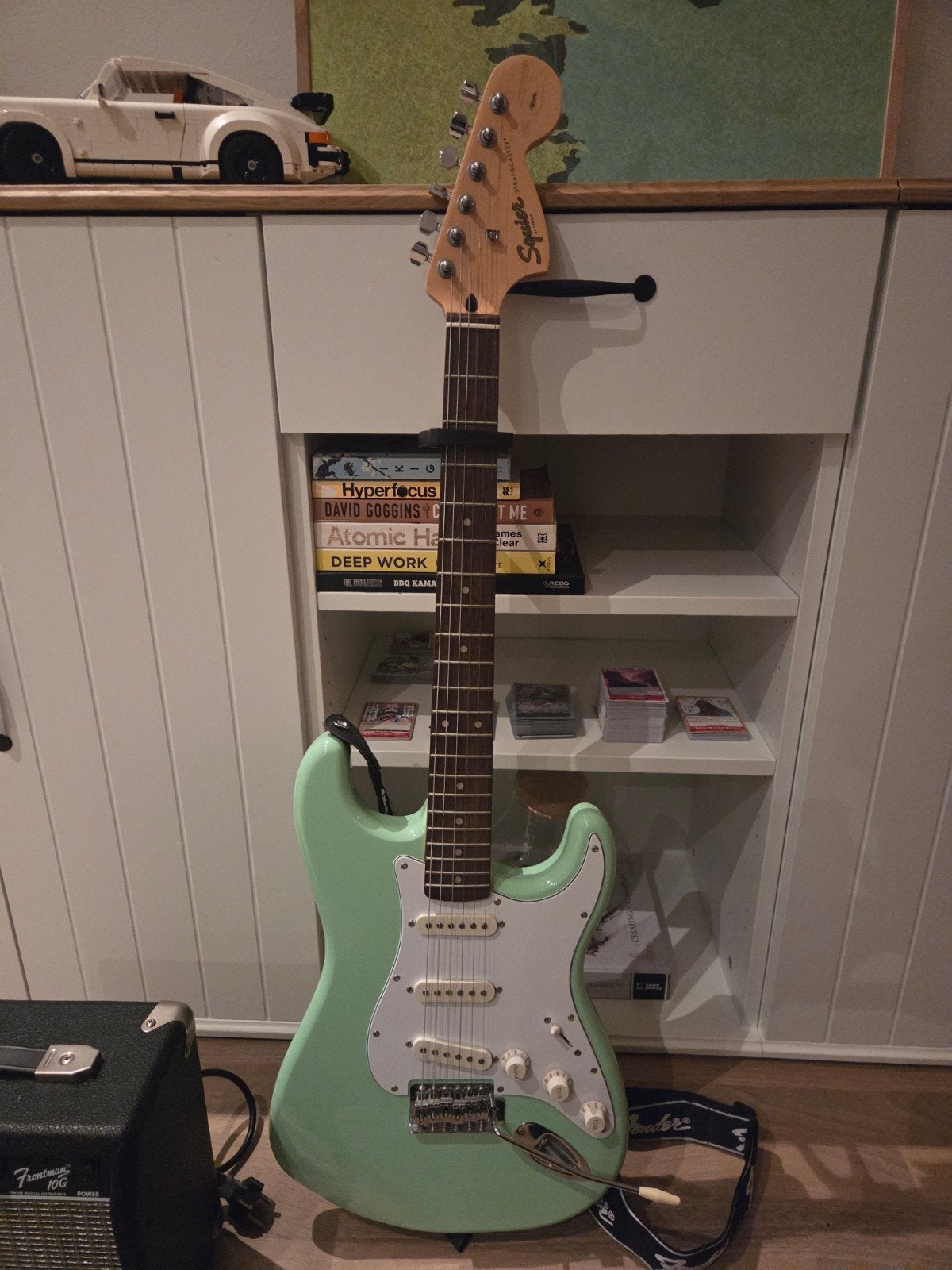 Fender Squier Elektrische Gitaar Set met Versterker, Muziek en Instrumenten, Ophalen, Fender, Met versterker, Zo goed als nieuw