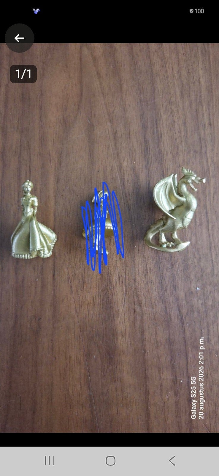 gouden efteling figuren, Ophalen of Verzenden, Zo goed als nieuw, Beeldje of Poppetje