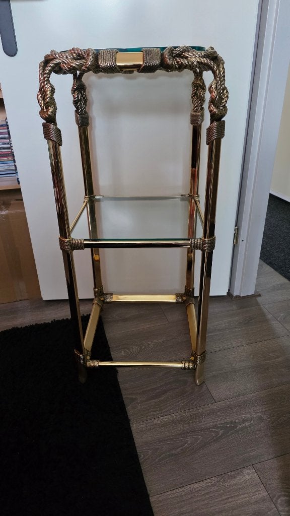Foto 9 van Bijzettafel/Etagiere🦚Goud Vintage🦚24 krt Verguld