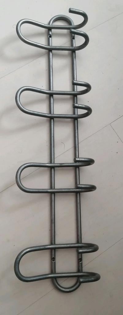 metalen kapstok met 4 haken, Wandkapstok, Gebruikt, Ophalen of Verzenden, Minder dan 100 cm