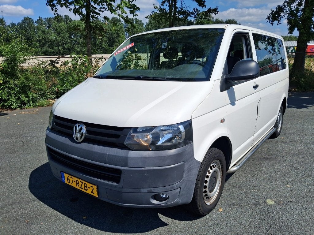 Volkswagen Transporter 2.0 TDI Kombi 62KW 2011 Wit, Auto's, Euro 5, Stof, 241 €/maand, Wit