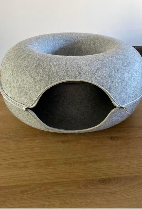 Donut kat lichtgrijs 60 cm, Dieren en Toebehoren, Ophalen, Gebruikt, Overige