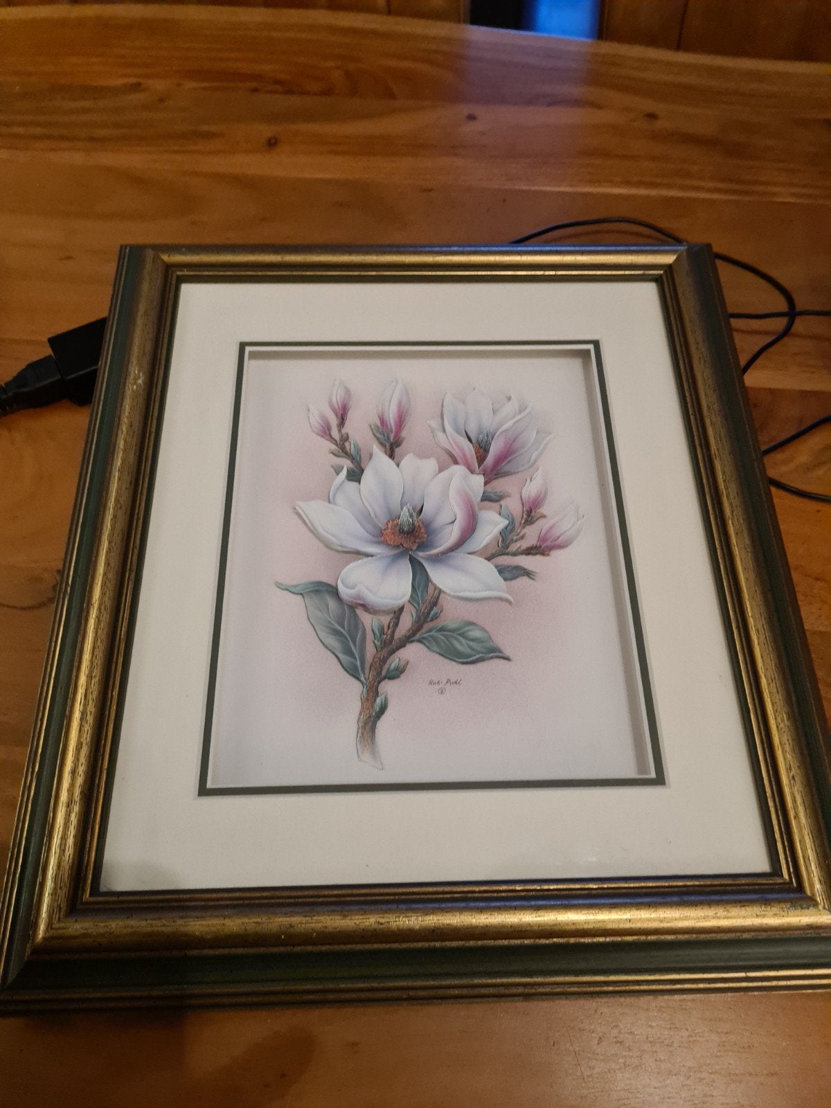Prachtige 3D bloemenprint van Robi Pohl, ingelijst, Bloemen, Ingelijst, Overige technieken, Ophalen of Verzenden