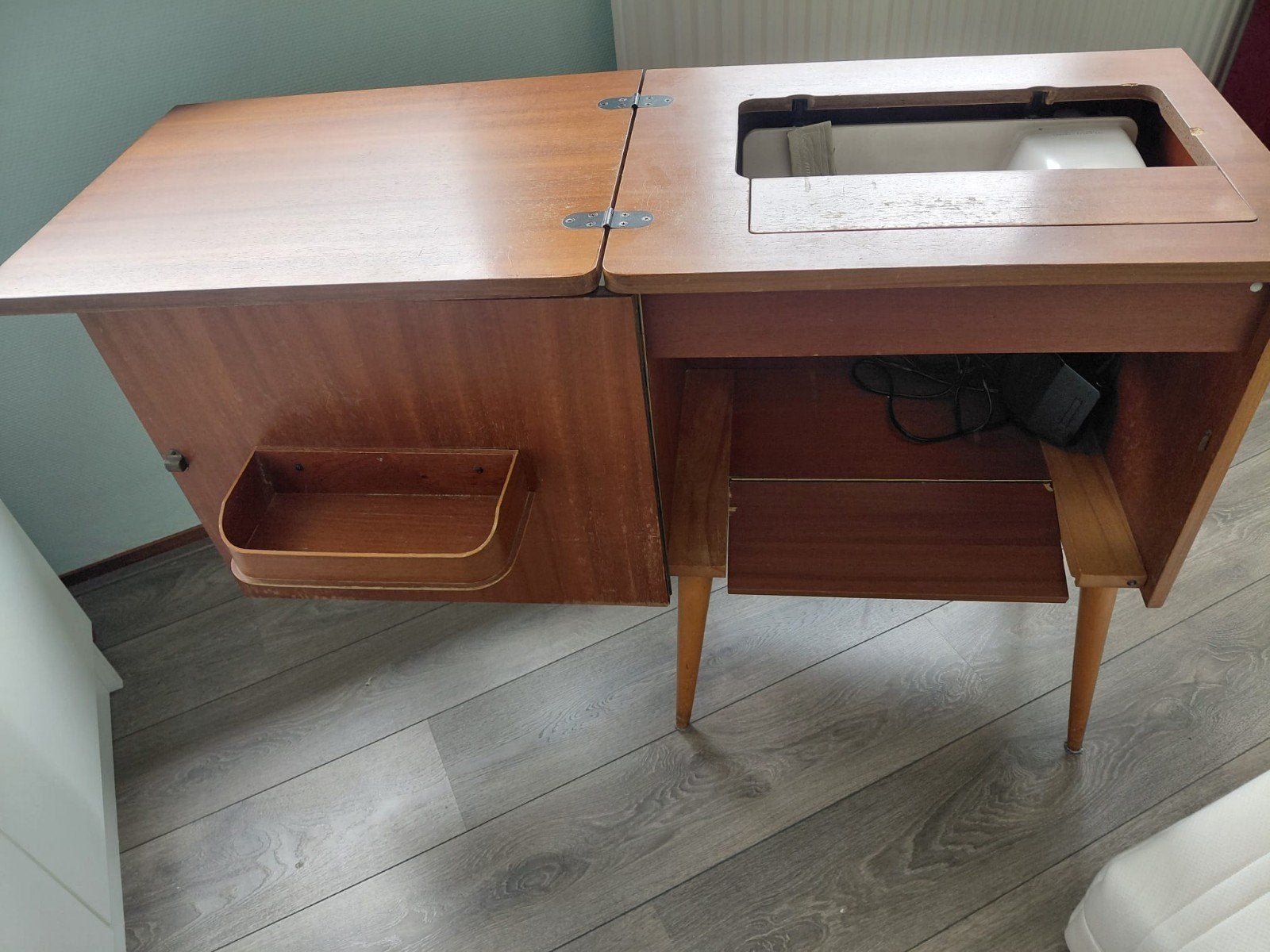 Vintage Naaimachine met Kast - Singer, Ophalen