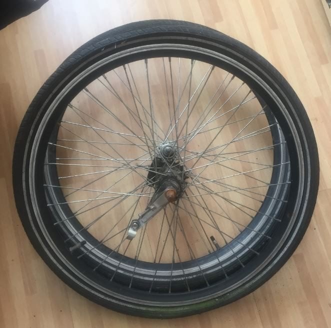 Fietsonderdelen, velgen, spatbord, dragers, versnelling zie, Ophalen, Gebruikt, Band