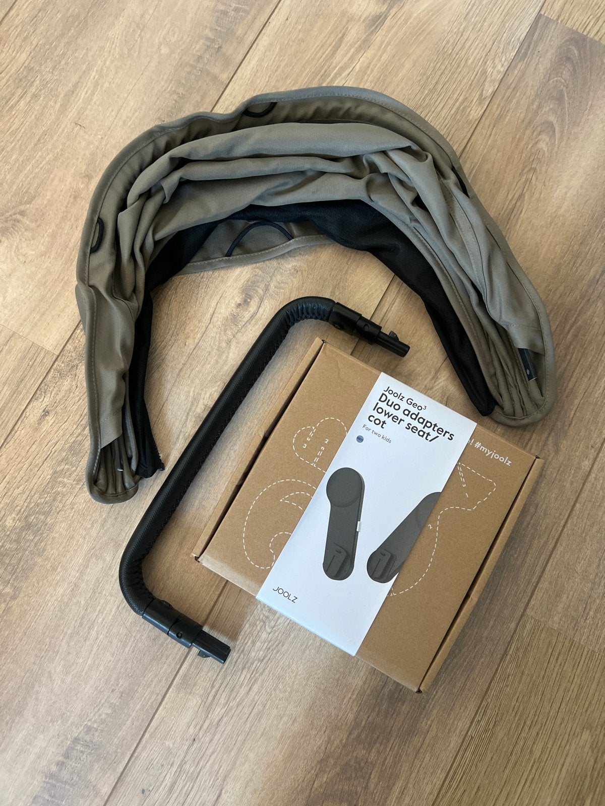 Joolz Geo Duo uitbreidingsset - sage green, Kinderen en Baby's, Ophalen, Zo goed als nieuw, Combiwagen, Duowagen