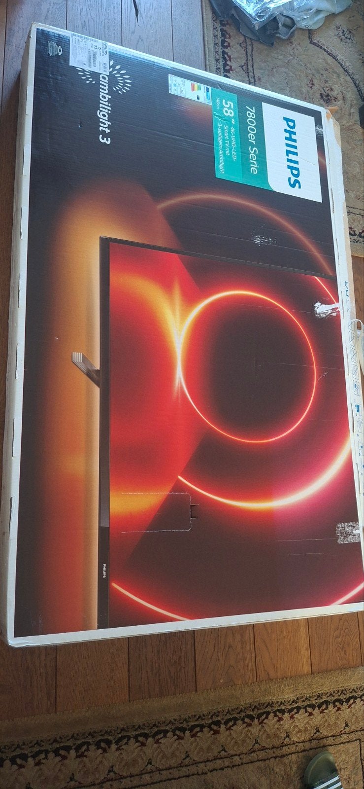 Philips Ambilight 4K Ultra HD TV - Defect, Ophalen, Philips, LED, 50 Hz