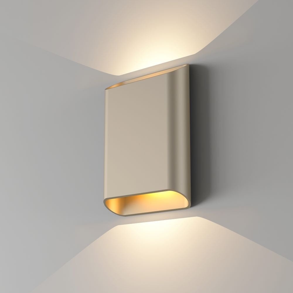 Artdelight Diaz L wandlamp champagne, Ophalen of Verzenden, Nieuw, Metaal, Modern