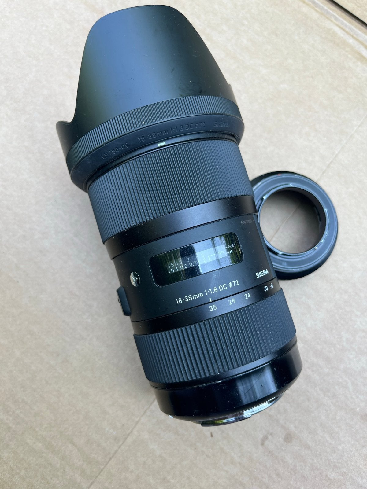 Sigma 18-35mm 1:1.8 DC Art Lens met EOS M4/3 adapter, Audio, Tv en Foto, Fotografie | Lenzen en Objectieven, Ophalen, Gebruikt
