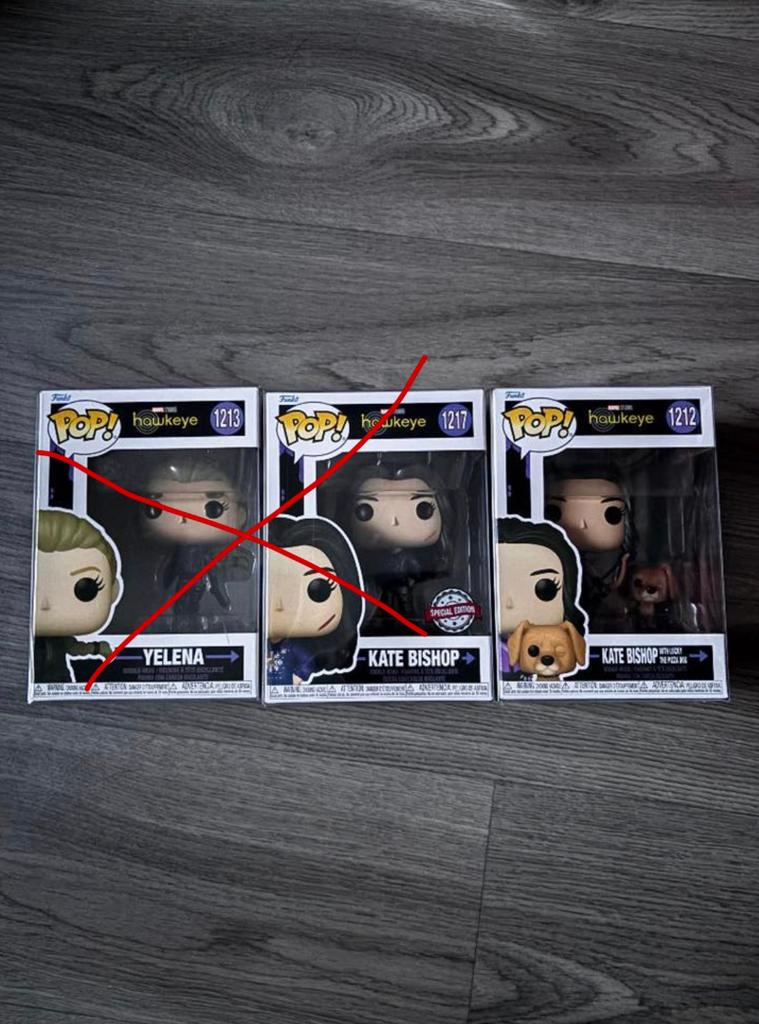 Marvel series Hawkeye Funko pops, Verzamelen, Poppetjes en Figuurtjes, Zo goed als nieuw, Ophalen of Verzenden