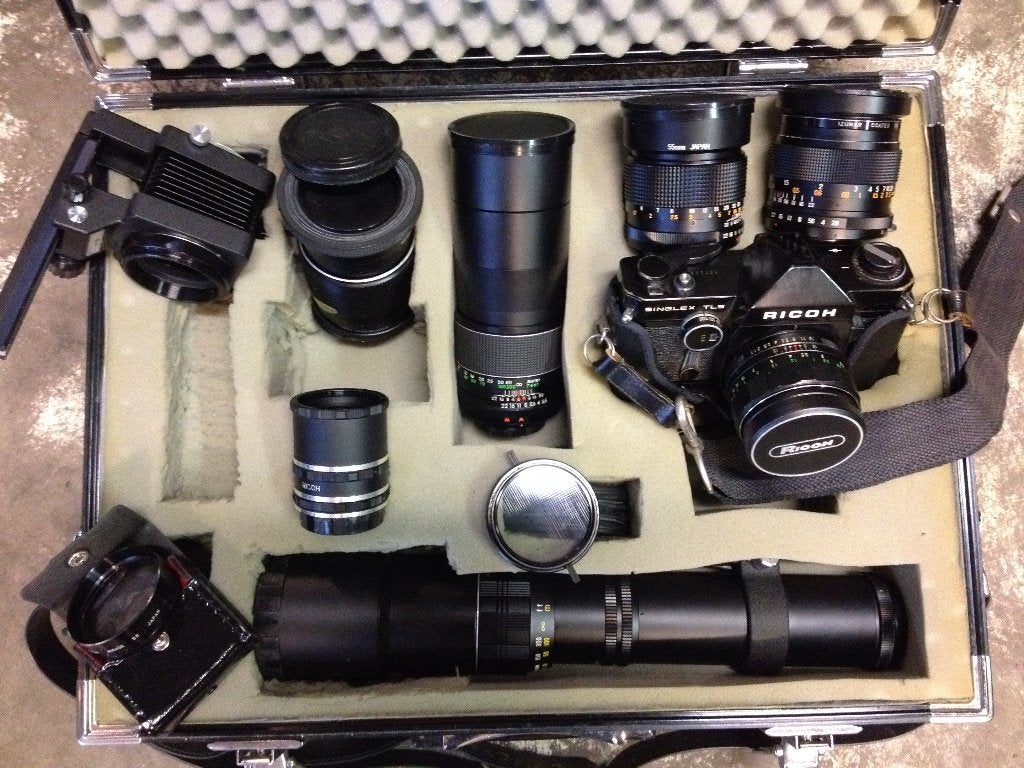 Ricoh foto-cameraset met diverse lenzen, Ophalen, Gebruikt, Overige typen, Zoom