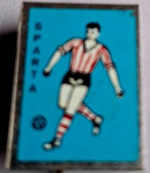 Sparta-clubspeld (oud)-rechthoek met blauwe ondergrond, Ophalen of Verzenden, Zo goed als nieuw, Sparta, Overige typen